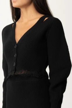 Pinko Cardigan a Coste con PizzoNERO LIMOUSINE