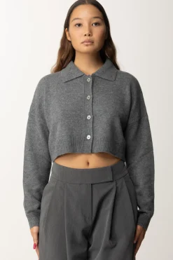 Pinko Cardigan Crop con CanottaGRIGIO/NERO