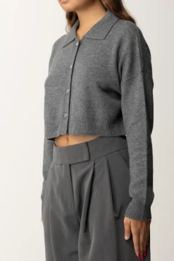 Pinko Cardigan Crop con CanottaGRIGIO/NERO