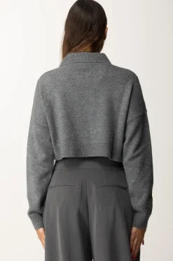 Pinko Cardigan Crop con CanottaGRIGIO/NERO