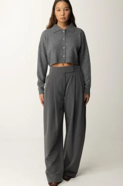 Pinko Cardigan Crop con CanottaGRIGIO/NERO