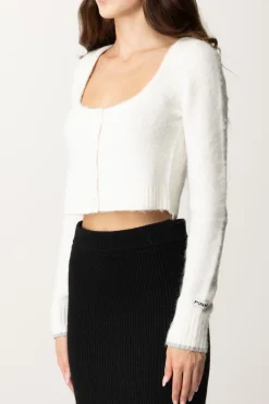 Pinko Cardigan CropBIANCO MERINGA