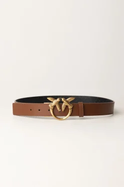 Pinko Cintura Love BirdsMARRONE/NERO-ANTIQUE GOLD