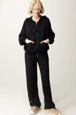 Pinko Felpa con Cappuccio e ZipNERO LIMOUSINE