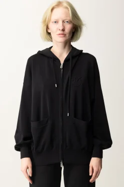 Pinko Felpa con Cappuccio e ZipNERO LIMOUSINE