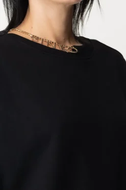 Pinko Felpa con Collana In StrassNERO LIMOUSINE