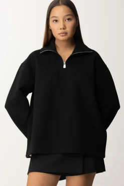 Pinko Felpa Oversize con ZipNERO LIMOUSINE