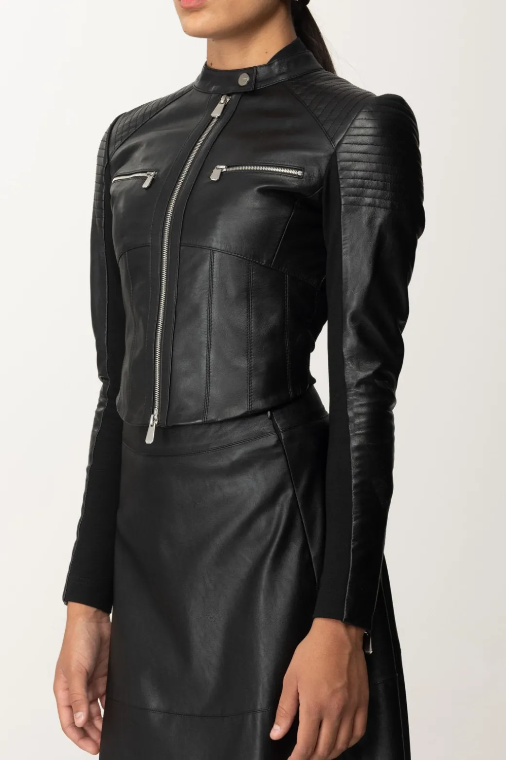 Pinko Giacca Biker BatmanNERO LIMOUSINE