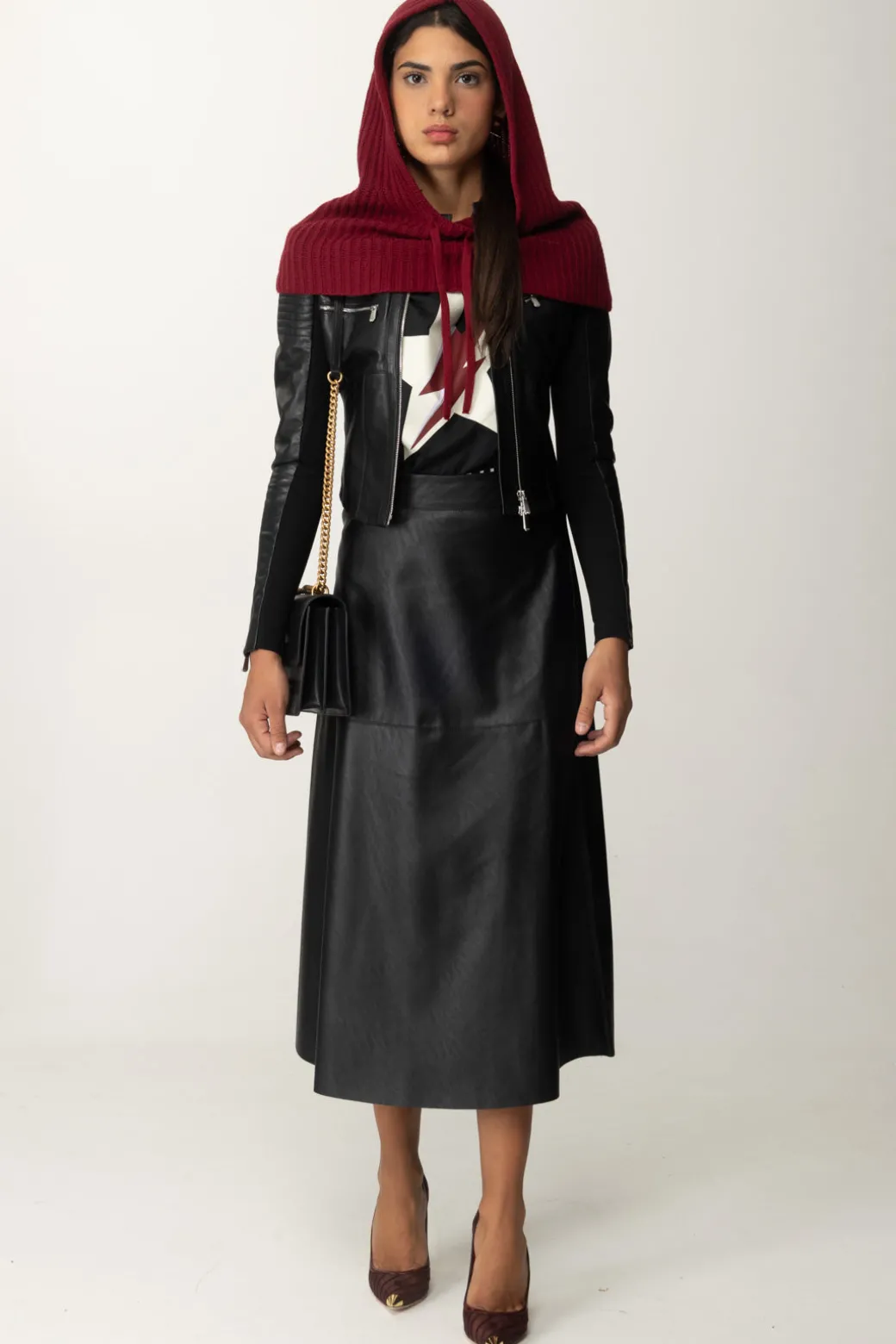 Pinko Giacca Biker BatmanNERO LIMOUSINE