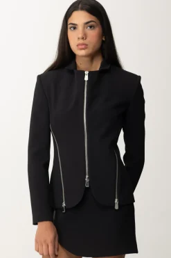 Pinko Giacca con Dettagli ZipNERO LIMOUSINE