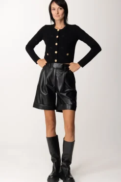 Pinko Giacca con Motivo Love BirdsNERO LIMOUSINE