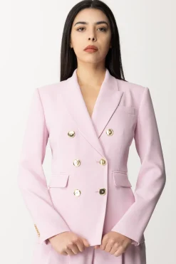 Pinko Giacca Doppiopetto con Tasche a PattaFUMO ORCHIDEA