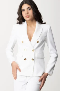 Pinko Giacca Doppiopetto con Tasche a PattaWHITE