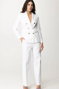 Pinko Giacca Doppiopetto con Tasche a PattaWHITE