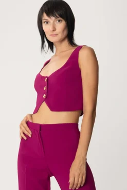 Pinko Gilet CortoVIOLA BUGANVILLE