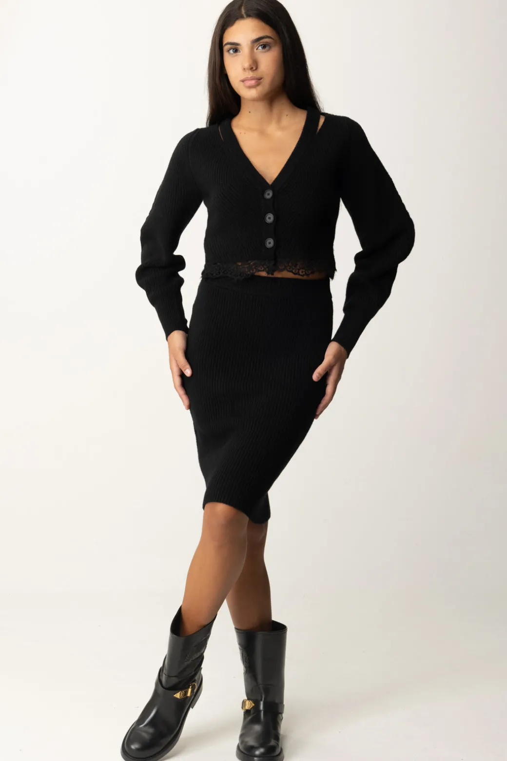 Pinko Gonna a CosteNERO LIMOUSINE