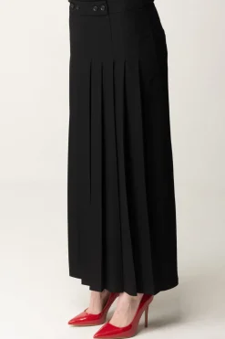 Pinko Gonna Lunga Plissettata con BottoniNERO LIMOUSINE