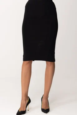 Pinko Gonna Midi con SpaccoNERO LIMOUSINE