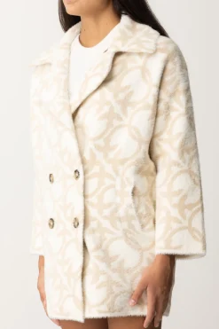 Pinko Kaban Doppio Petto con Stampa Love BirdsPANNA/BEIGE