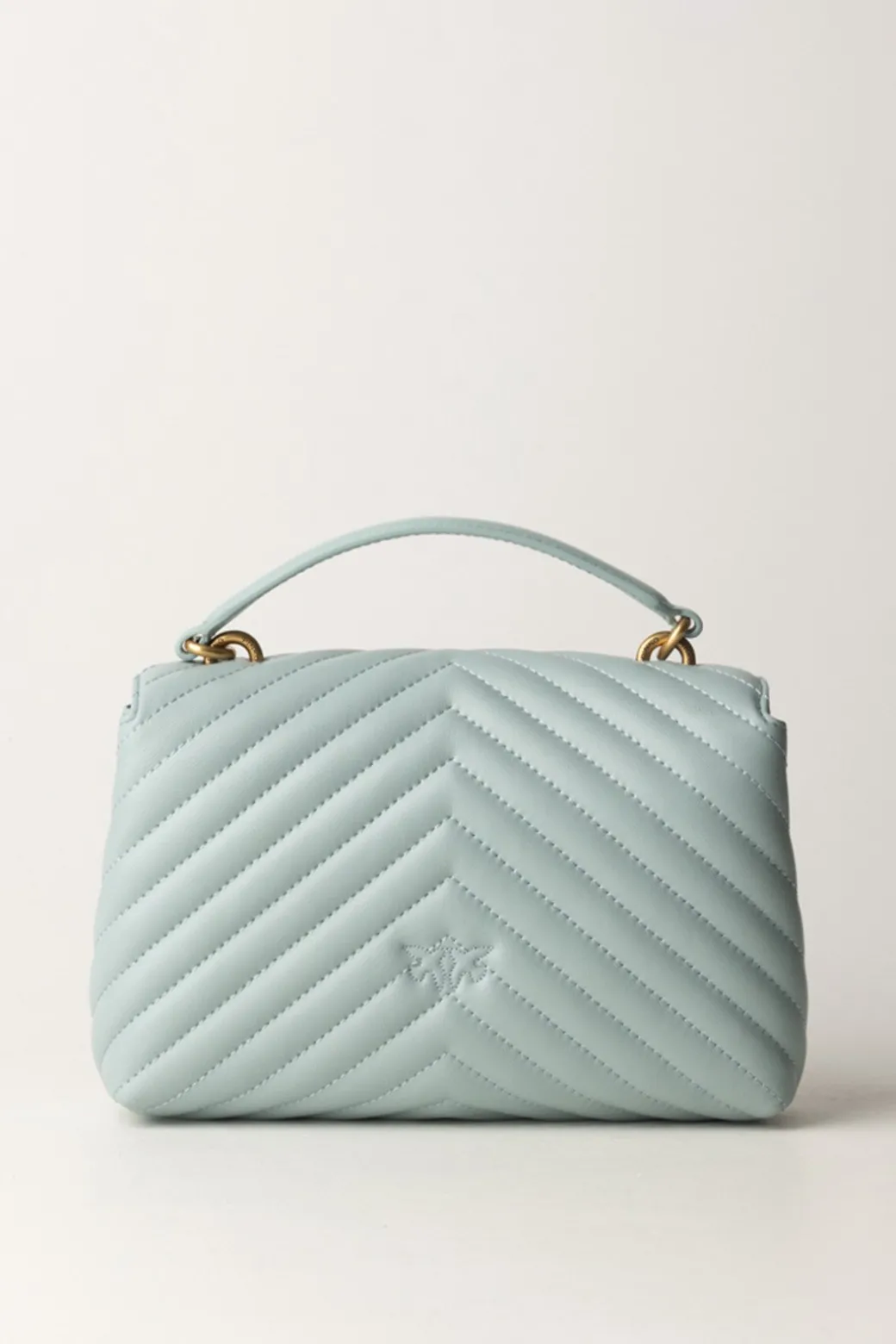 Pinko Love Lady Mini Puff ClassicBRUMA GRIGIO-ANTIQUE GOLD