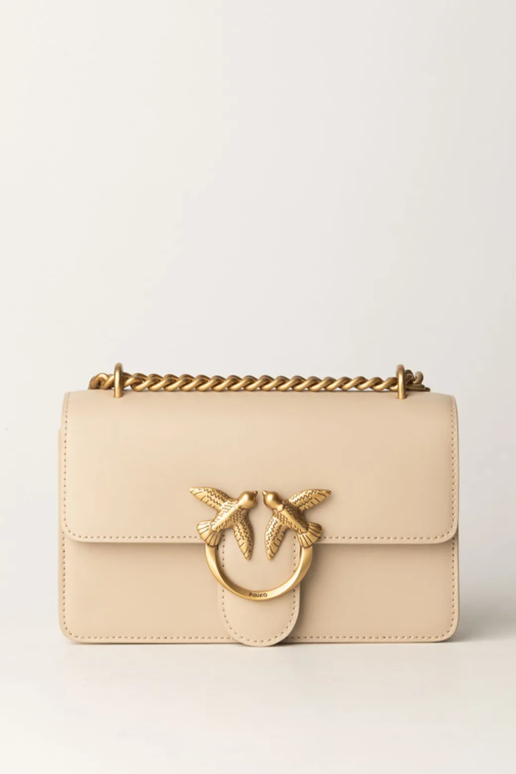 Pinko Love One Mini BagBEIGE-GRIGIO FUMO-ANTIQUE GOLD