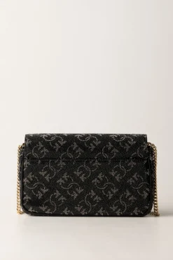 Pinko Love One Pocket Monogram StrassNERO/ARGENTO-ORO