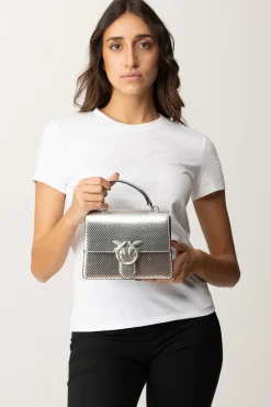 Pinko Love One Top Handle Mini LightARGENTO-BRUSHED SILVER