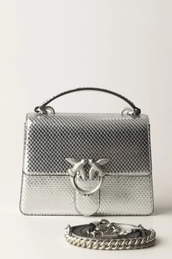 Pinko Love One Top Handle Mini LightARGENTO-BRUSHED SILVER