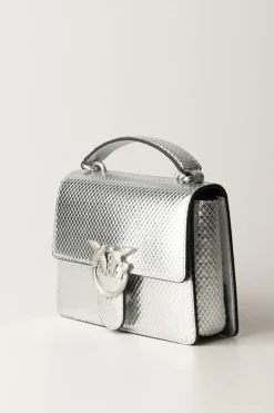 Pinko Love One Top Handle Mini LightARGENTO-BRUSHED SILVER