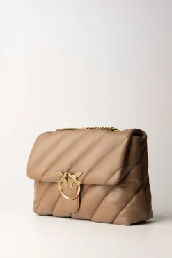 Pinko Love Puff BagBISCOTTO ZENZERO-ANTIQUE GOLD