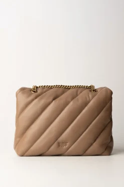 Pinko Love Puff BagBISCOTTO ZENZERO-ANTIQUE GOLD