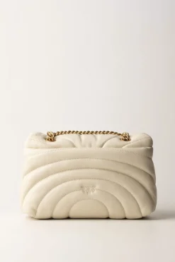 Pinko Love Puff ButterflyBIANCO SETA-ANTIQUE GOLD