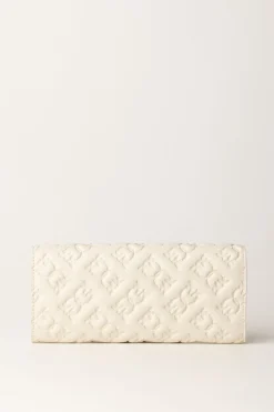 Pinko Love Tiny Birds WalletBIANCO SETA-ANTIQUE GOLD