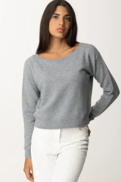 Pinko Maglia Morbida con Scollo RotondoGRIGIO PIOGGERELLA
