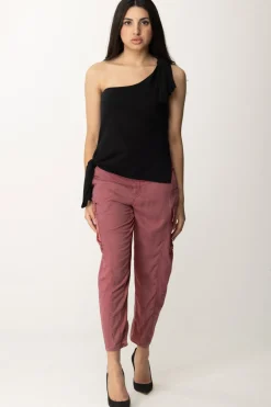 Pinko Pantaloni Cargo Fluidi con CoulisseROSA DECO