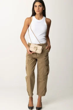 Pinko Pantaloni Cargo In Cotone SonataMARRONE LEGNO D'OLMO