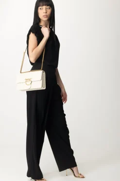 Pinko Pantaloni con Pieghe In Crepe StretchNERO LIMOUSINE