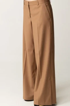 Pinko Pantaloni Palazzo In FlanellaMARRONE NOCE