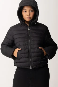 Pinko Piumino Corto con CappuccioNERO LIMOUSINE