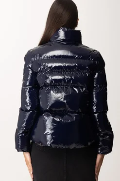 Pinko Piumino In Nylon LucidoBLU-ECLISSI TOTALE