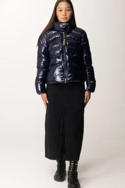 Pinko Piumino In Nylon LucidoBLU-ECLISSI TOTALE