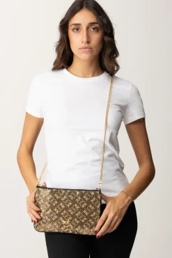 Pinko Pochette Strass MonogramBRONZO/ORO-ORO