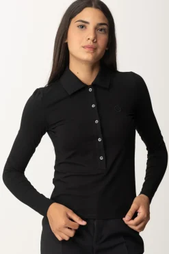 Pinko Polo a Maniche LungheNERO LIMOUSINE