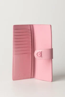 Pinko Portafogli In Pelle Liscia con LogoROSA MARINO-BLOCK COLOR