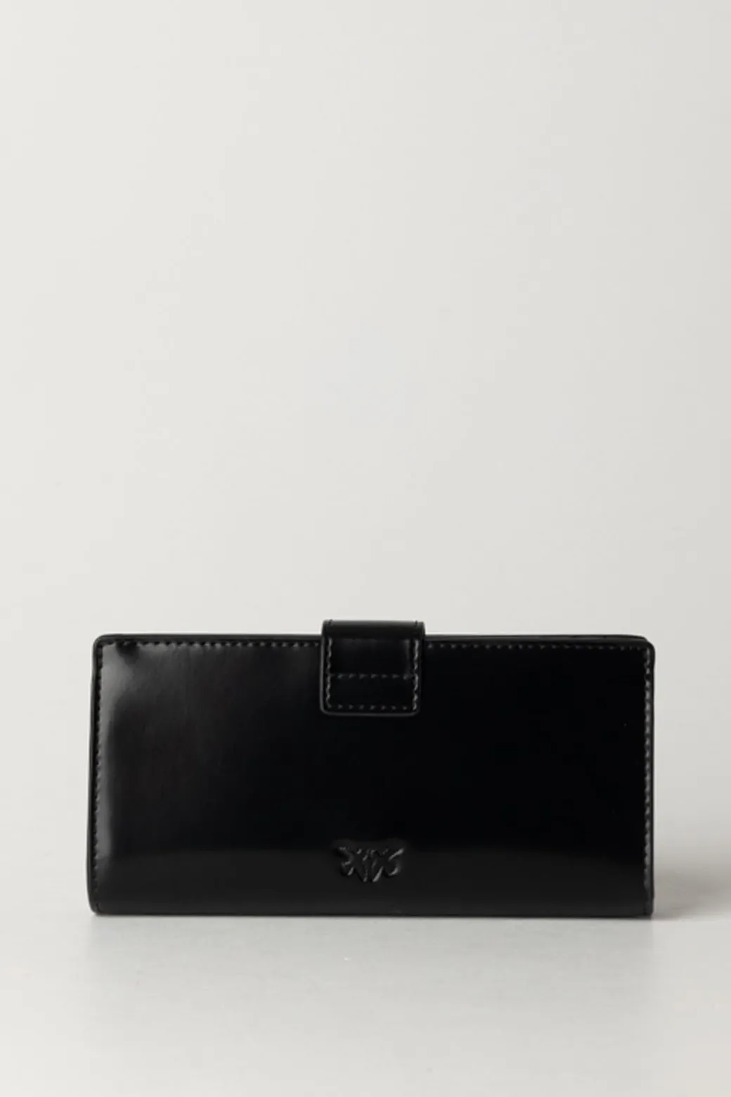 Pinko Portafogli In Pelle Liscia con LogoNERO LIMOUSINE BLOCK COLOR