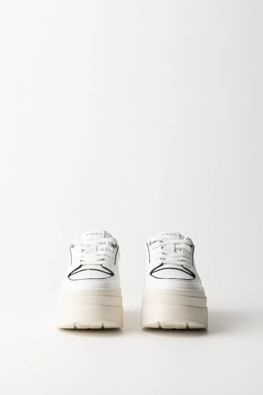 Pinko Sneakers Bicolore con PlatformBIANCO/NERO