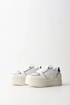 Pinko Sneakers Bicolore con PlatformBIANCO/NERO