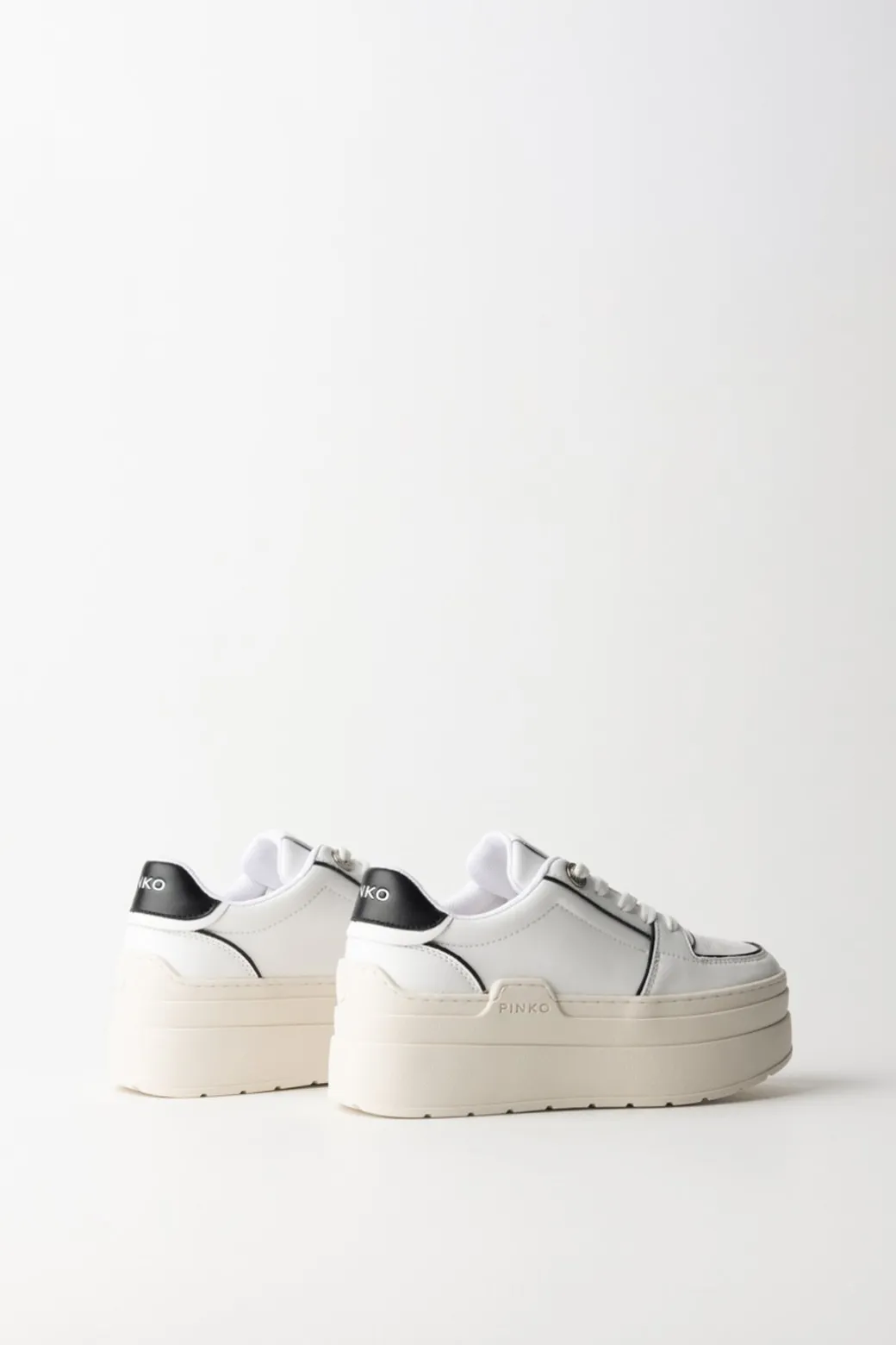 Pinko Sneakers Bicolore con PlatformBIANCO/NERO