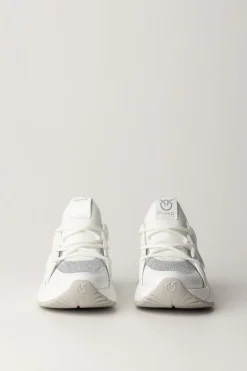 Pinko Sneakers con Logo e StrassBIANCO/CRYSTAL