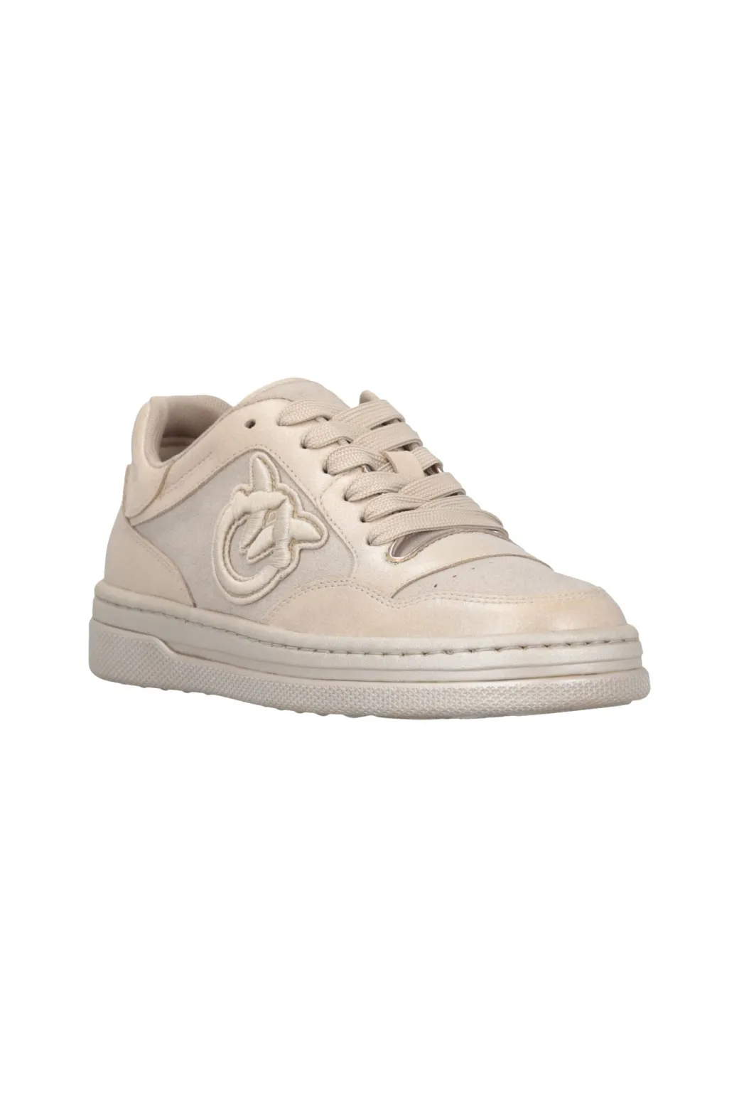 Pinko Sneakers con Logo Laminate In SuedePEACH